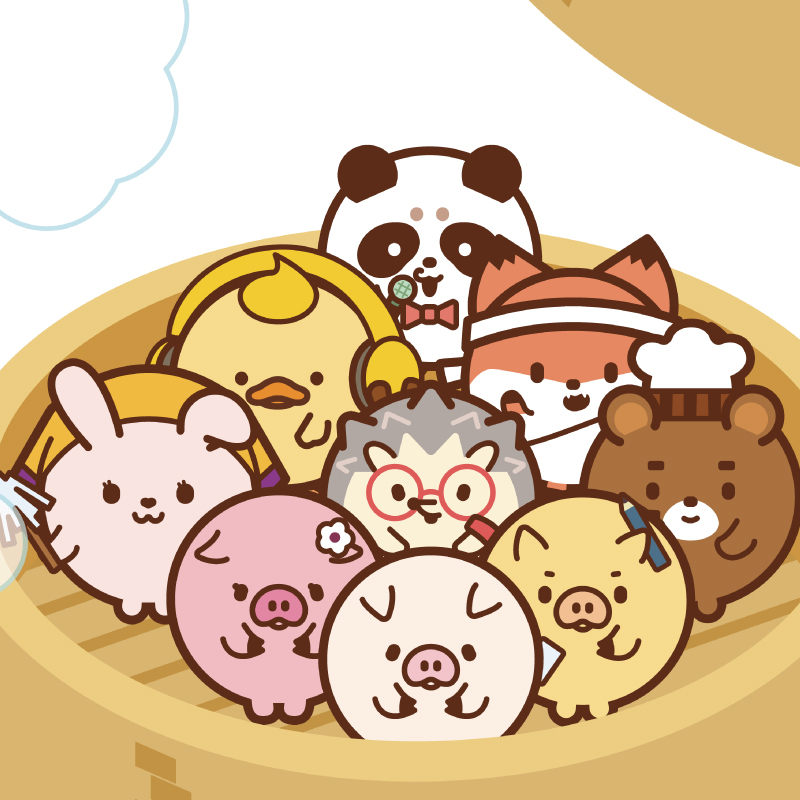 見た目も味も楽しめるアニマルまん